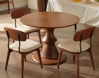 Farmhouse Spindle-Back Wood Bench, 45-Inch Solid Wood Dining and Entryway Seating