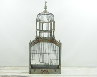 Painted Bird Cage Etsy