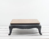 Salvage . Table Antique Stove Wood Burner Repurposed Industrial Table Plant Table