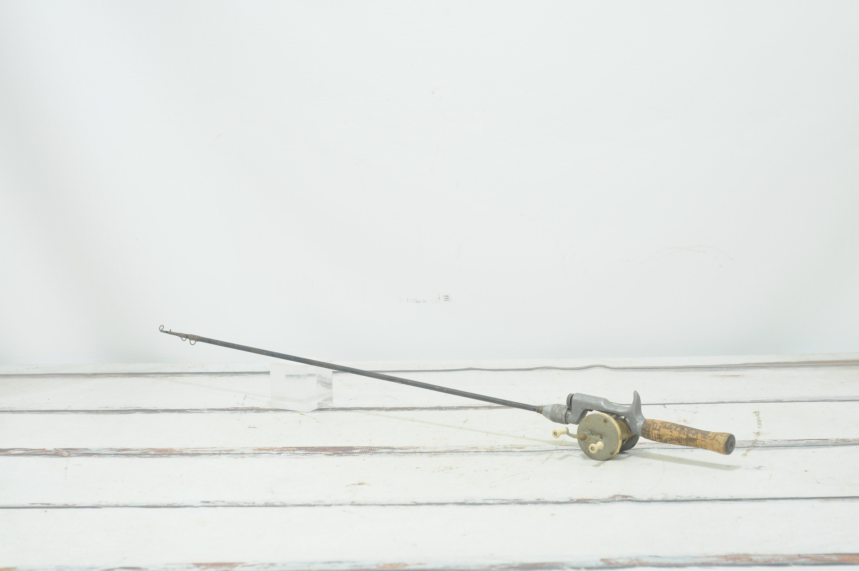 Vintage Fishing Pole and Reel Cork Handle 94Pole South Bend Reel Cast  Oreno No. 5 Antique Fishing Collectible