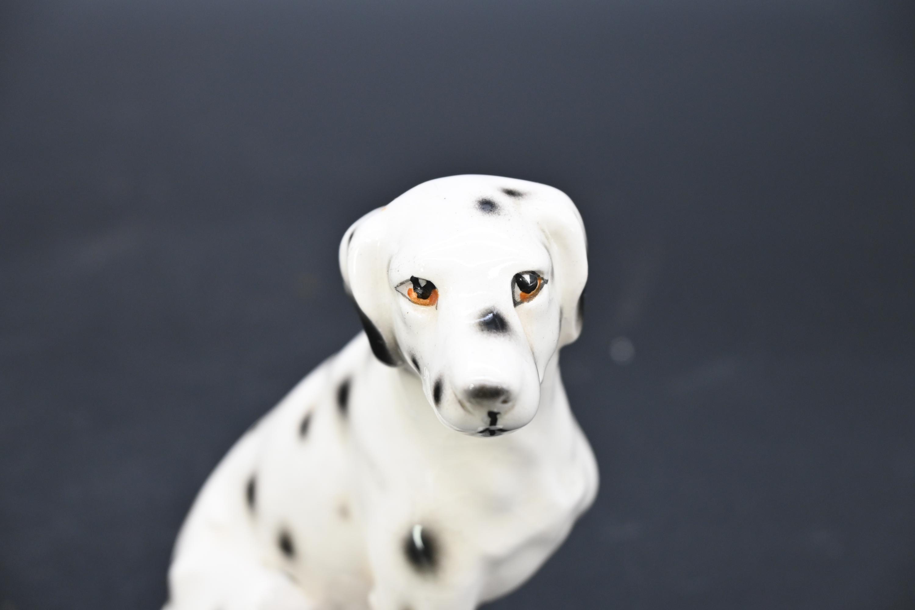 ヴィンテージ磁器/陶器製ダルメシアン犬の置物 コレクターズアイテム