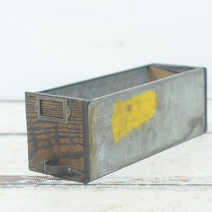 Antikes Holz W C Heller Bibliothek Schrank Schublade Holz Und Metall Apotheker Datei oder Teile Schublade Primitive Dekorative # 4