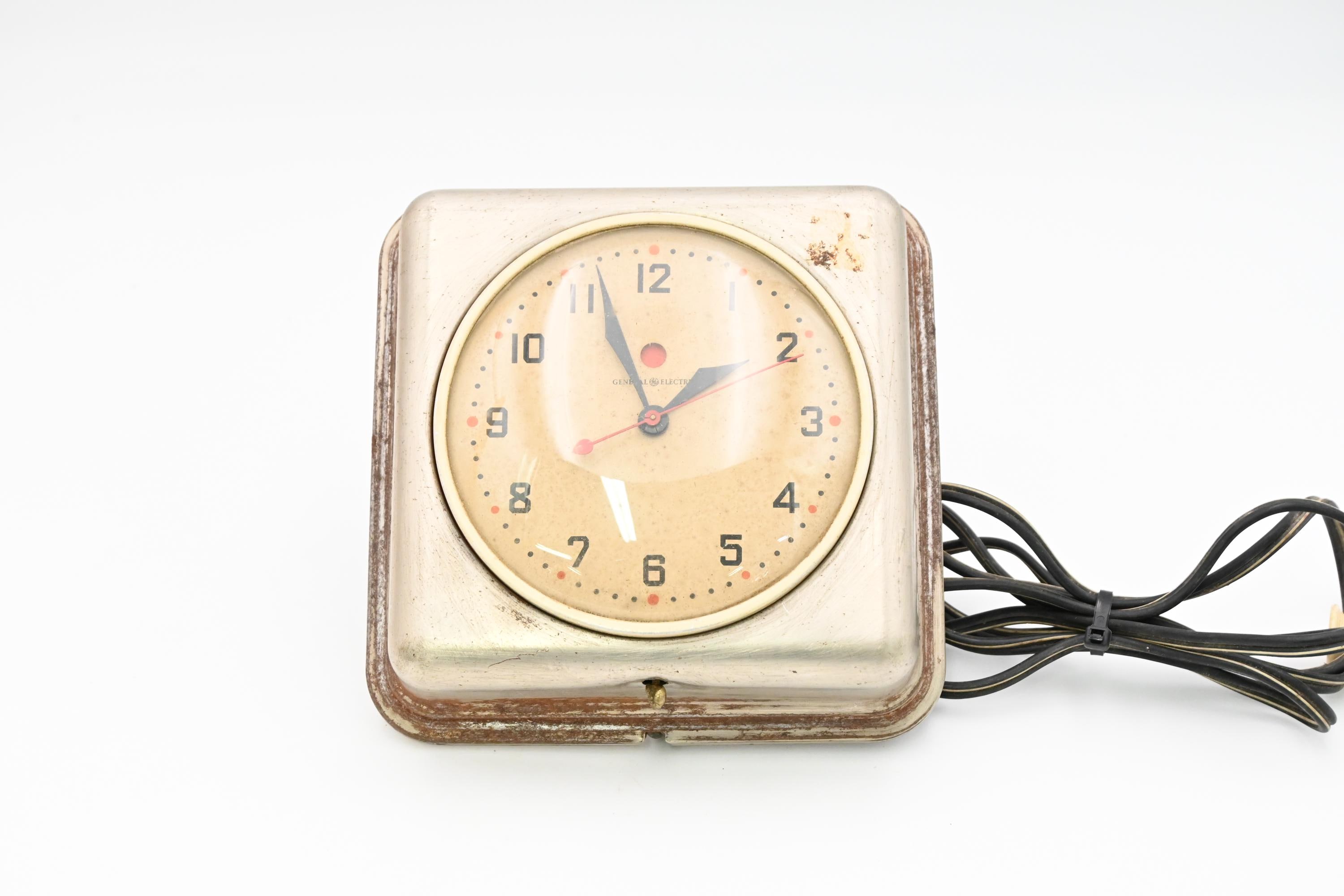 Ge Red Clock - Etsy