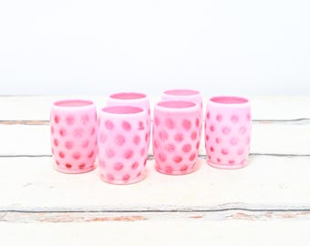 ヴィンテージ フェントン クランベリー コイン スポット / ドット