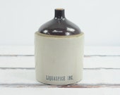 Rare . Vintage Antique Liquaspice Inc. Stoneware Shoulder Jug Salt Glazed Jug