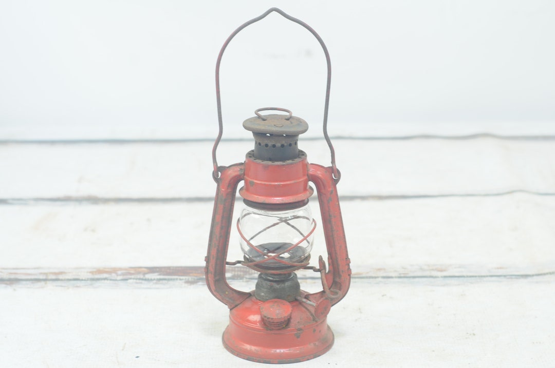 別所ランプ winged wheel NO.1000 Vintage Big Wheel Brand Red Painted Kerosene Lantern Winged