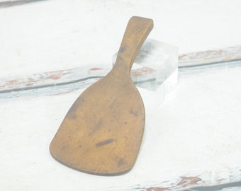 Vintage . Wooden Butter Paddle Scoop Spoon Primitive Kitchen Tool Rustic Kitchen