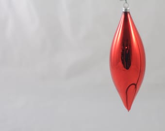 Vintage West-Duitse kerstornament glazen druppelvorm kerstornamentdoos 22...+