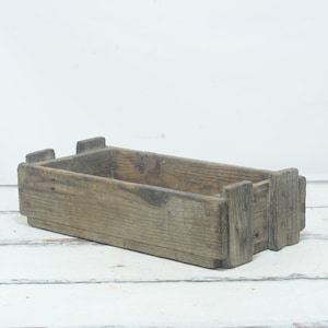 Wood . Shipping Crate Vintage Wood Crate Wood Box Rustic Primitive Decor Farmhouse Table