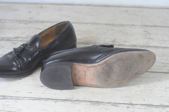 Vintage . Johnston and Murphy Mens Shoes Sz 10.5 M Black  display picture 3