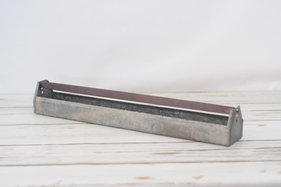Vtg Galvanized Metal Country Farm Chicken Feeder Trough Tray Etsy