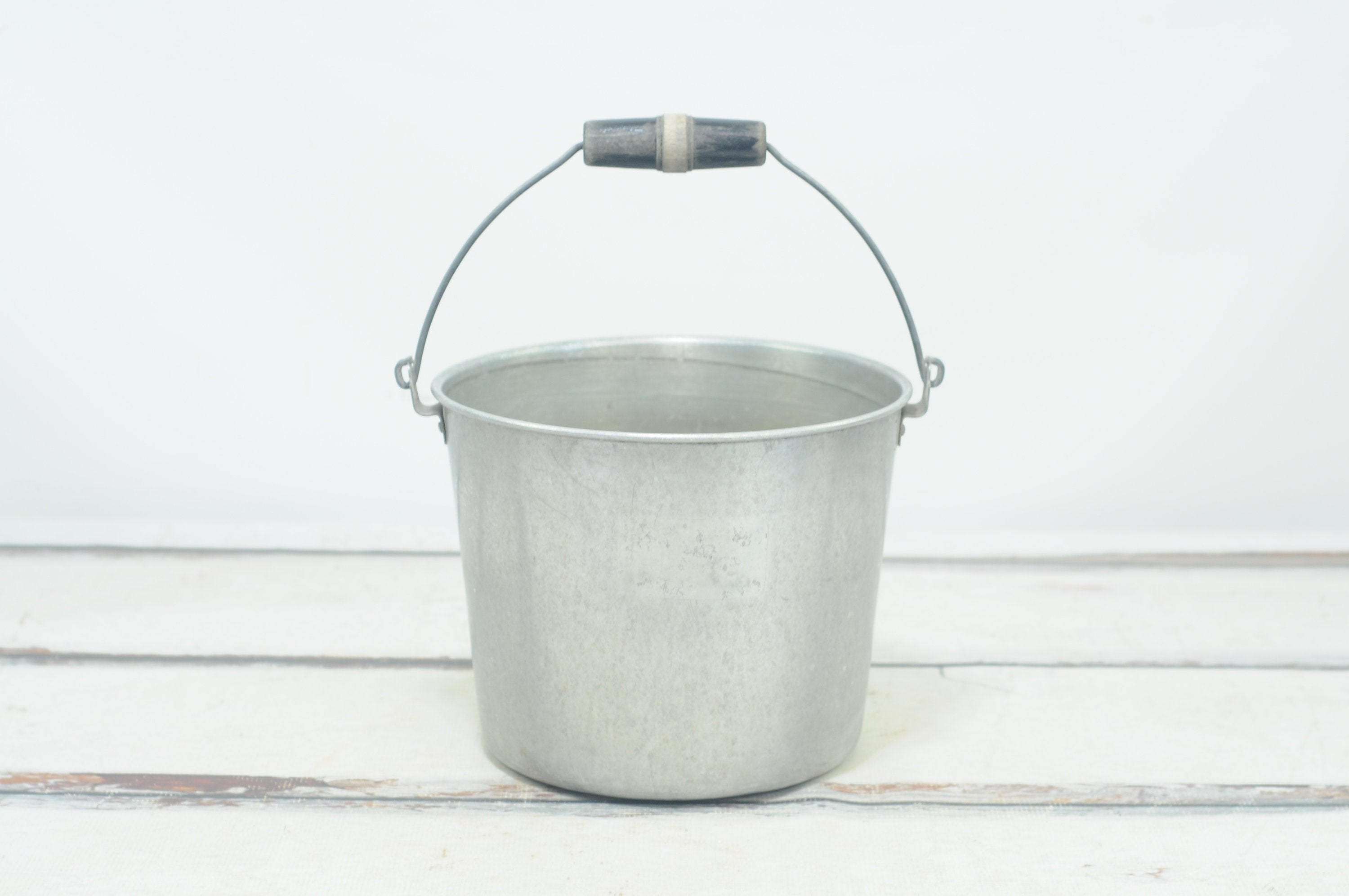 Silver Galvanized Bucket 3 Metal Bucket, Small Pail, Party Favor