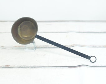 Antique/Vintage Copper Ladle Scoop Bowl Long Handled Ladle Wrought Iron Handle Soup Ladle Water Ladle Primitive Decor +