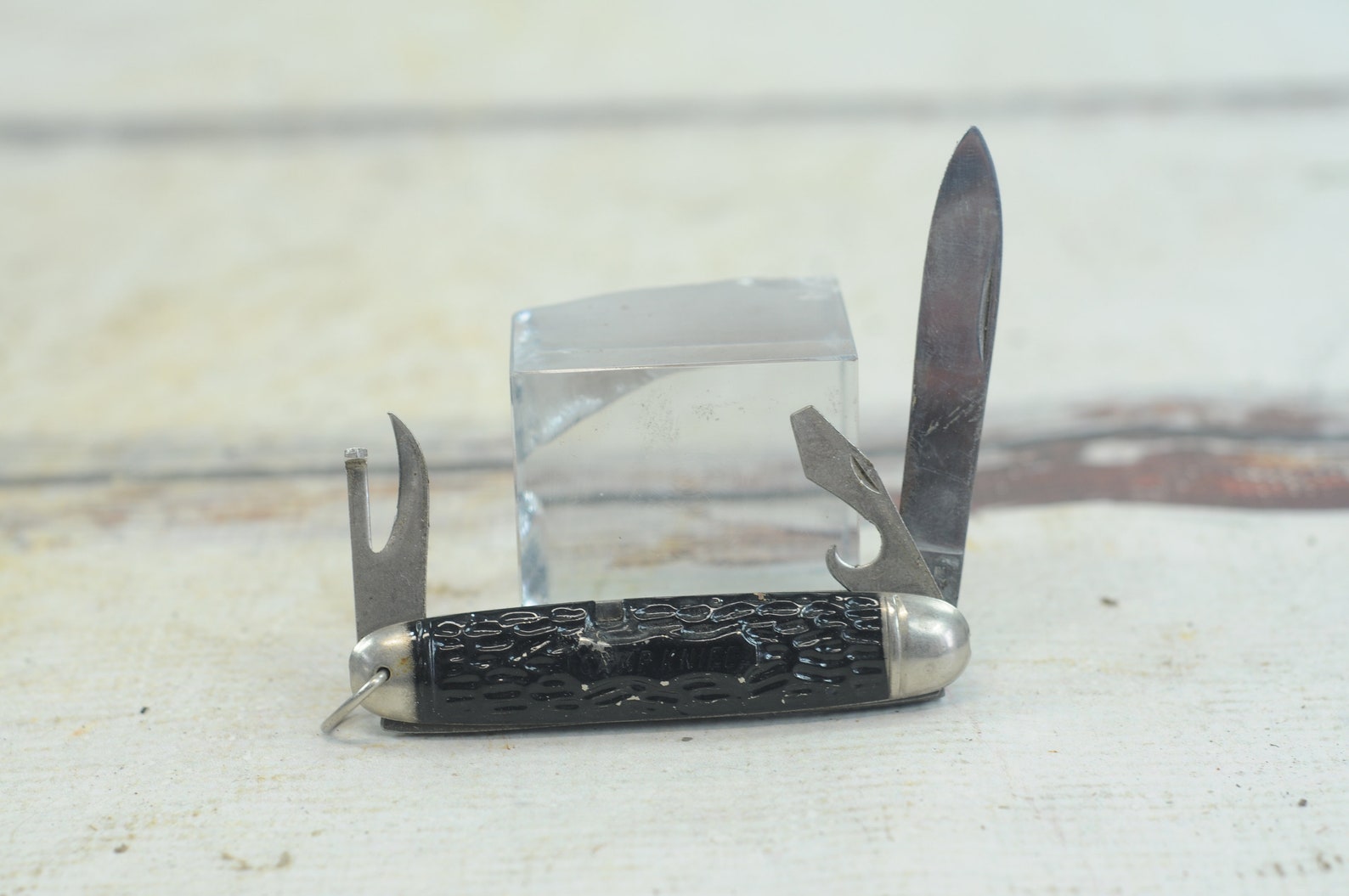 Vintage Camp Knife Pocket Knife Made in Germany 3 Tool Folding Etsy