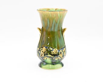 ヴィンテージ ブラシ マッコイ セージグリーン アールデコ USA 陶器