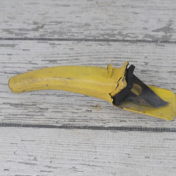 Vintage . Yellow Rubber Coated Oil Spout
