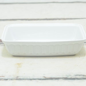 Vintage ST STEINBACH Ceinbach Portugal Stoneware White Baking Dish Casserole
