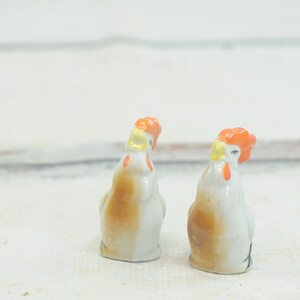 Vintage . Salt Pepper Shakers Him & Her Rooster Salt and Pepper Shakers Japan