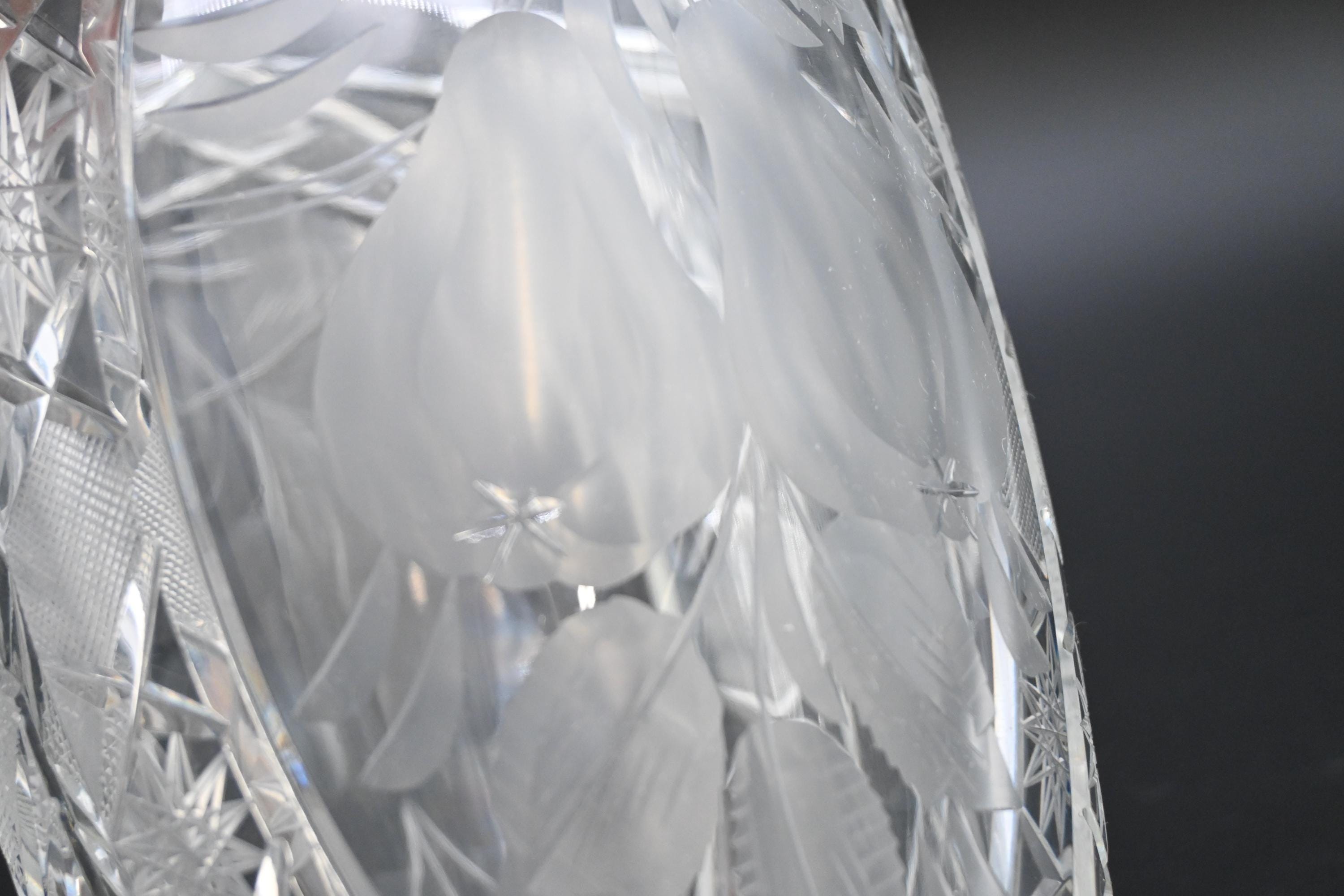 ヴィンテージ リードクリスタル インペルラックス ガラス花瓶