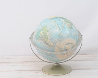 Vintage . Rand McNally World Portrait 3 Axis Rotating Globe
