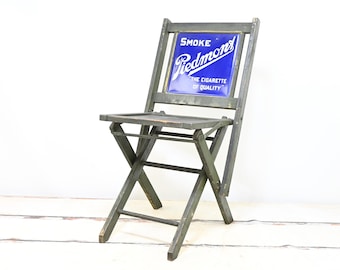 piedmont tobacco chair Antique Piedmont Cigarette Tobacco Advertising Porcelain Sign Baseball Chair