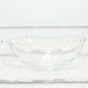 Vintage Fostoria Century Handled Oval Serving Bowl Vintage Glass Crystal Serving Dish