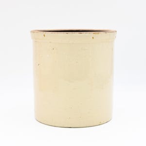 Vintage / Antik Steinzeug Crock Glasierter Crock Käsetopf Einmachglas Küchenutensilien Caddy