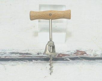 Vintage.  Williamson's? Corkscrew With Wood Handle Wine Bottle Opener