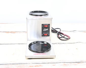 Vintage CURTIS AW-2S-10 Step Up Two Coffee Pot/Decanter Burner Warmer Restaurant