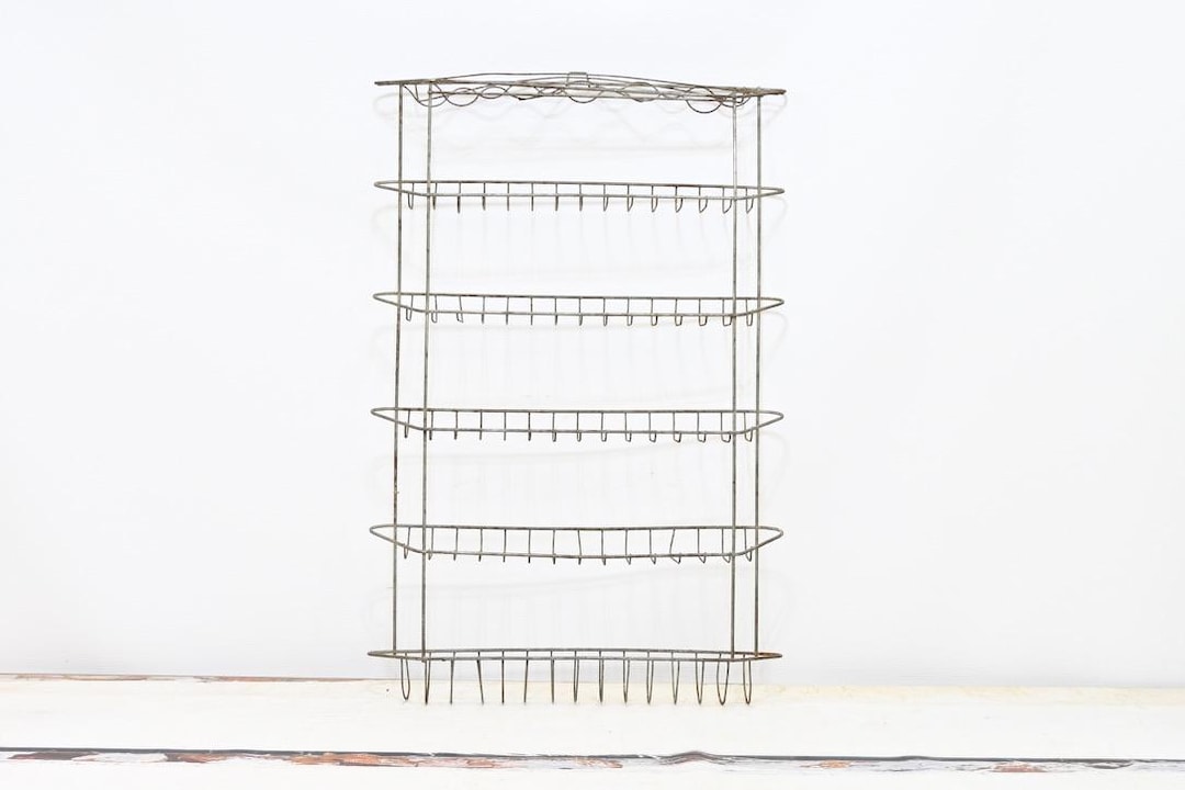 Vintage Metal Wire Shelf Wall Display Store Display Rack - Etsy