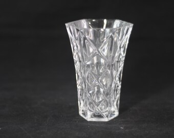 Lead . Crystal Glass Vase 5" W/O Tag Cristal France Echt Bleikristall