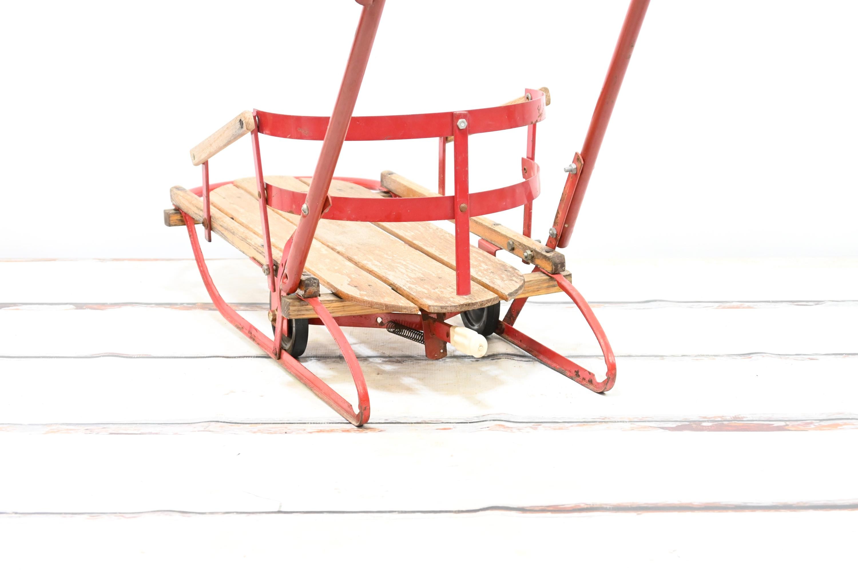 Vintage Flexible Flyer? Sled Wooden Childs Sled Baby Sled With  display picture 1