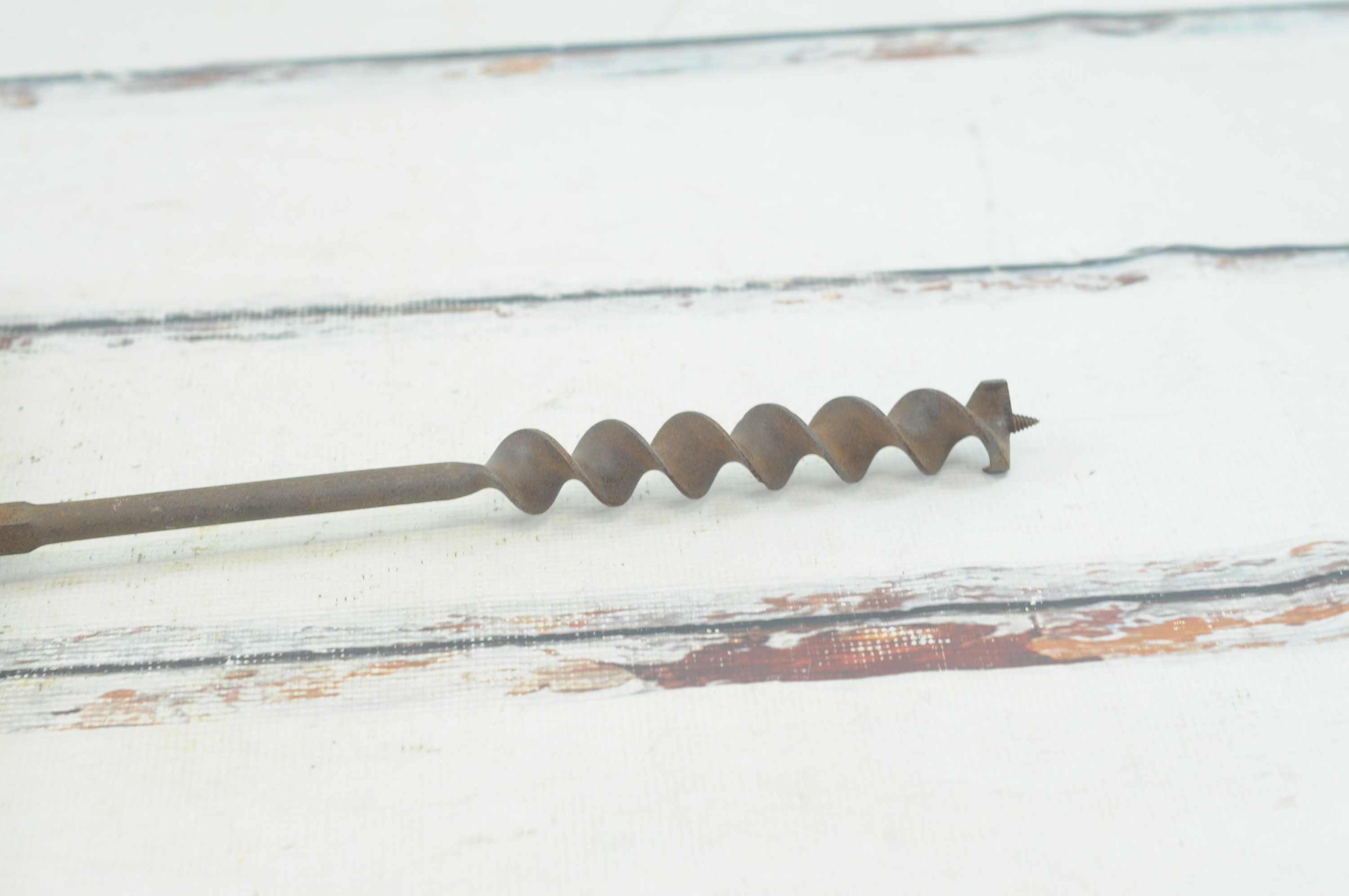 Vintage / Antique Primitive T Handle Hand Drill Wood Auger Etsy UK