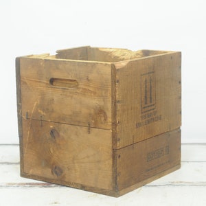 Tall Vintage Wood Shipping Crate Vintage Wood Crate Wood Box