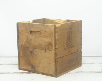 Tall Vintage Wood Shipping Crate Vintage Wood Crate Wood Box