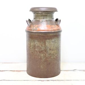 Antique 1900s C.P.M. Co Chicago Milk Can Cream Can 10 Gallon SMP Co Shawana Wisc.