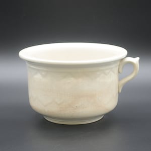 Antique/Vintage White Ironstone Chamber Pot Potty Picket Fence Design Sides Warranted?+