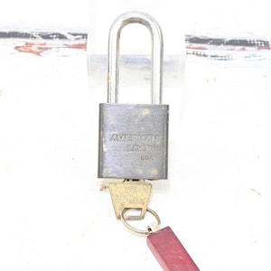 Vintage American Lock Co. #5560 Hardened Padlock & Key