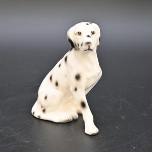 Vintage Porcelain/Ceramic Dalmatian Dog Figurine Collectible Made in Japan