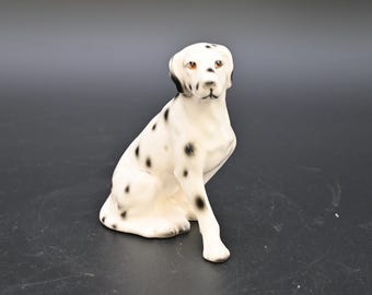 ヴィンテージ磁器/陶器製ダルメシアン犬の置物 コレクターズアイテム