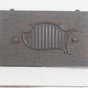 Antique . Cast Iron Salvage Grate Front Panel Insert Fireplace Salvage Victorian Architectural Salvage #13