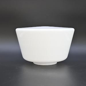 Antique ./ Vintage White Milk Glass MidCentury Glass  Ceiling Swag Pendant Light Globe