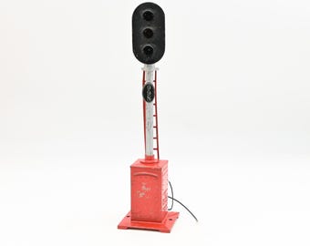 Signal de cantonnement automatique Lionel d'avant-guerre, écartement standard 99N