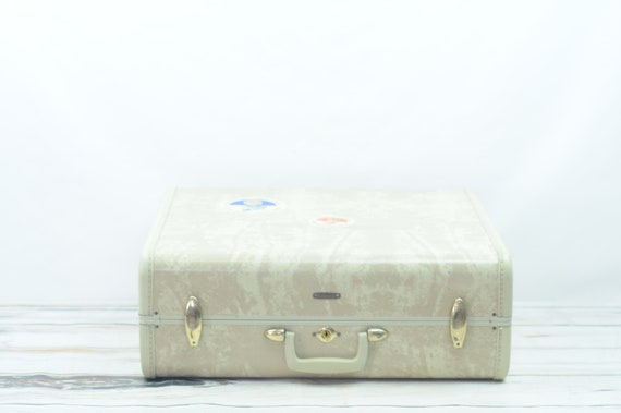 Vintage . Samsonite Silhouette Beige Suitcase Tra… - image 2