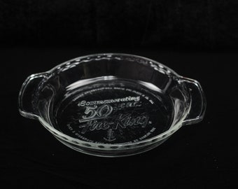 Vintage . Fire King 50th Anniversary Anchor Hocking Pie Plate