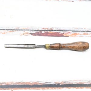 Antique/Vintage 11.75&quot; L. & I. J. White Wood Carving Tool Gouge Chisel 5/8&quot;Cutting Edge