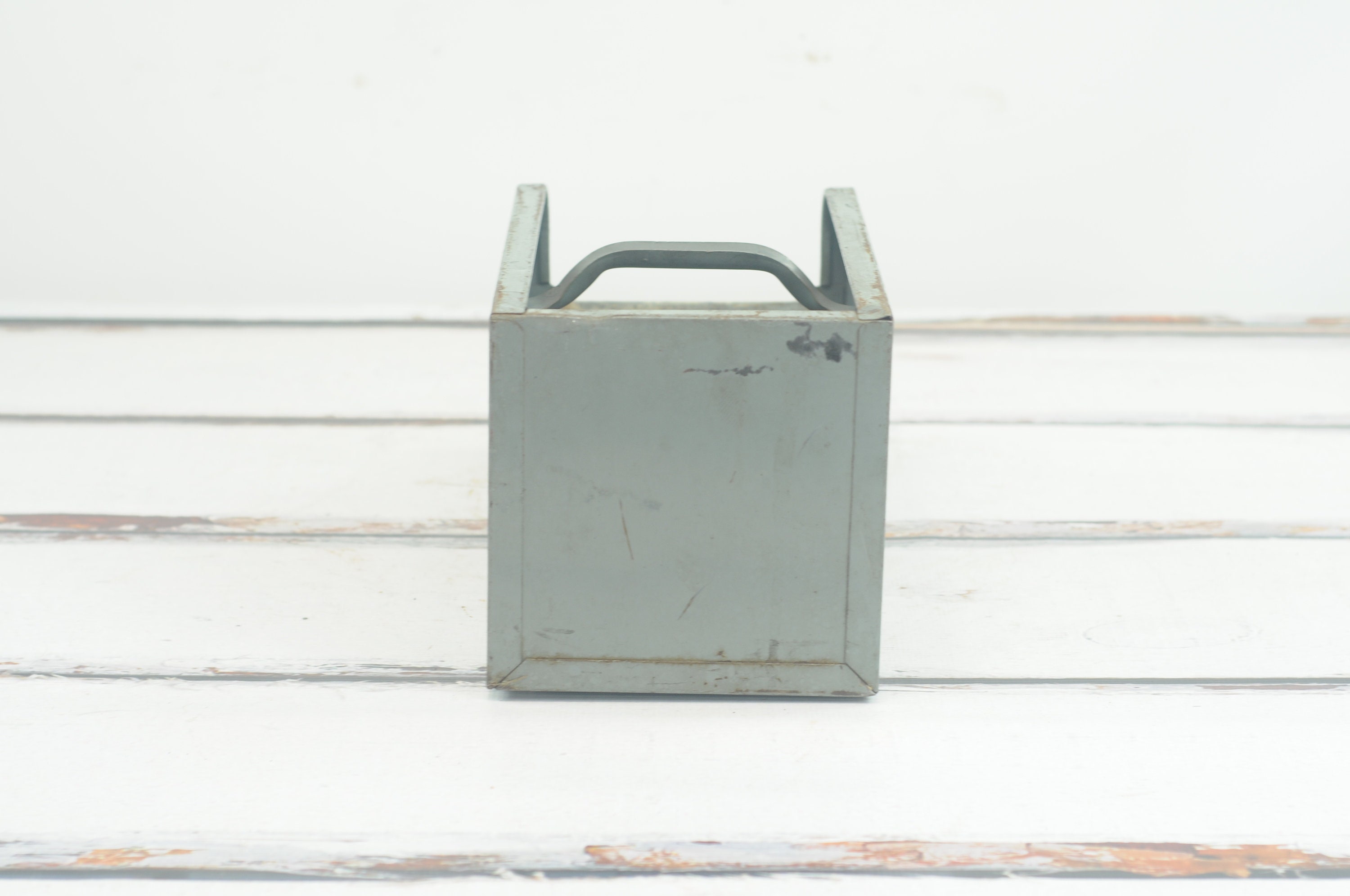 Vintage Bathey Metal Nail Bin Large Vintage Metal Industrial Etsy