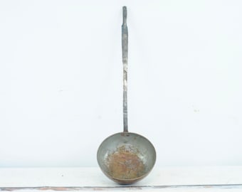 Antique/Vintage  Copper Ladle Scoop  Long Handled Lade Primitive Decor +