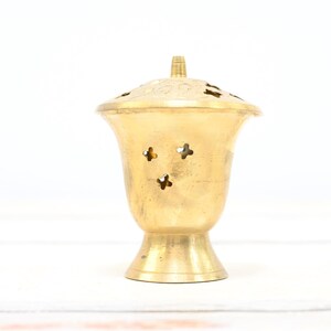Bruciatore Di Incenso Vintage A Forma Di Loto In Lega Di Zinco - Porta Coni A Riflusso (Bronzo)