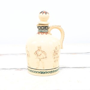 Rare Antique Beautiful Simon Peter Gerz German Stoneware &quot;Lifestyle&quot; Jug